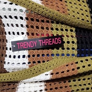 NWT TRENDY THREADS STRIPED CARDIGAN